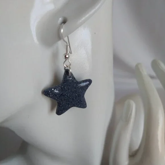 Boucles d’oreilles en argile polymère faites à la main. Handmade polymer clay - Picture 4 of 6